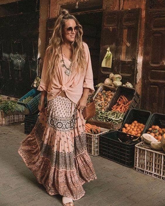 ملابس البوهو والهيبي boho and hippie